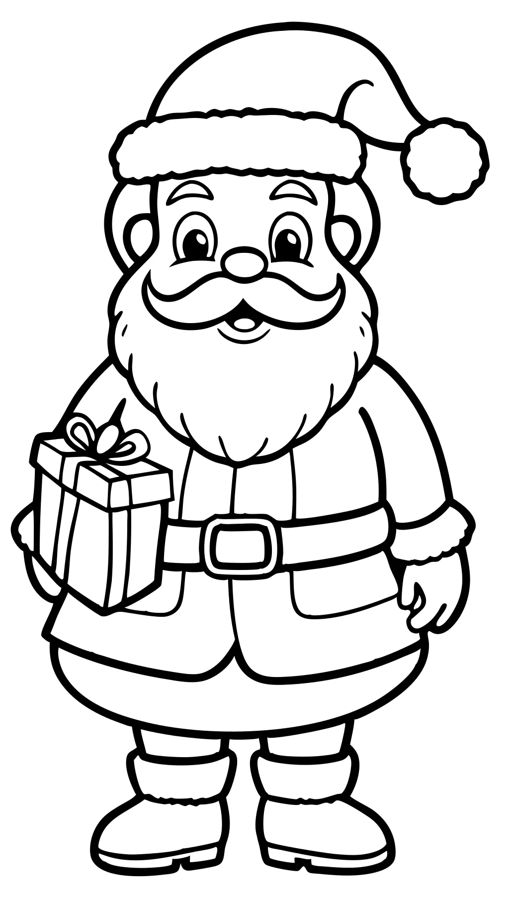 coloriage du Père Noël imprimables gratuits